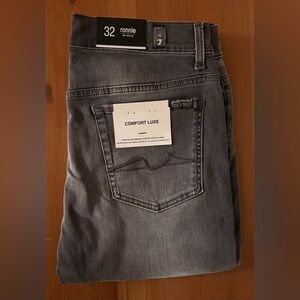 7 For All Mankind Ronnie Slim Jeans in Washed Gray(brand new)